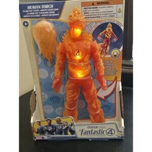 Marvel Studios Fantastic 4 First Steps- Titan Hero Series HUMAN TORCH 10" Figure
